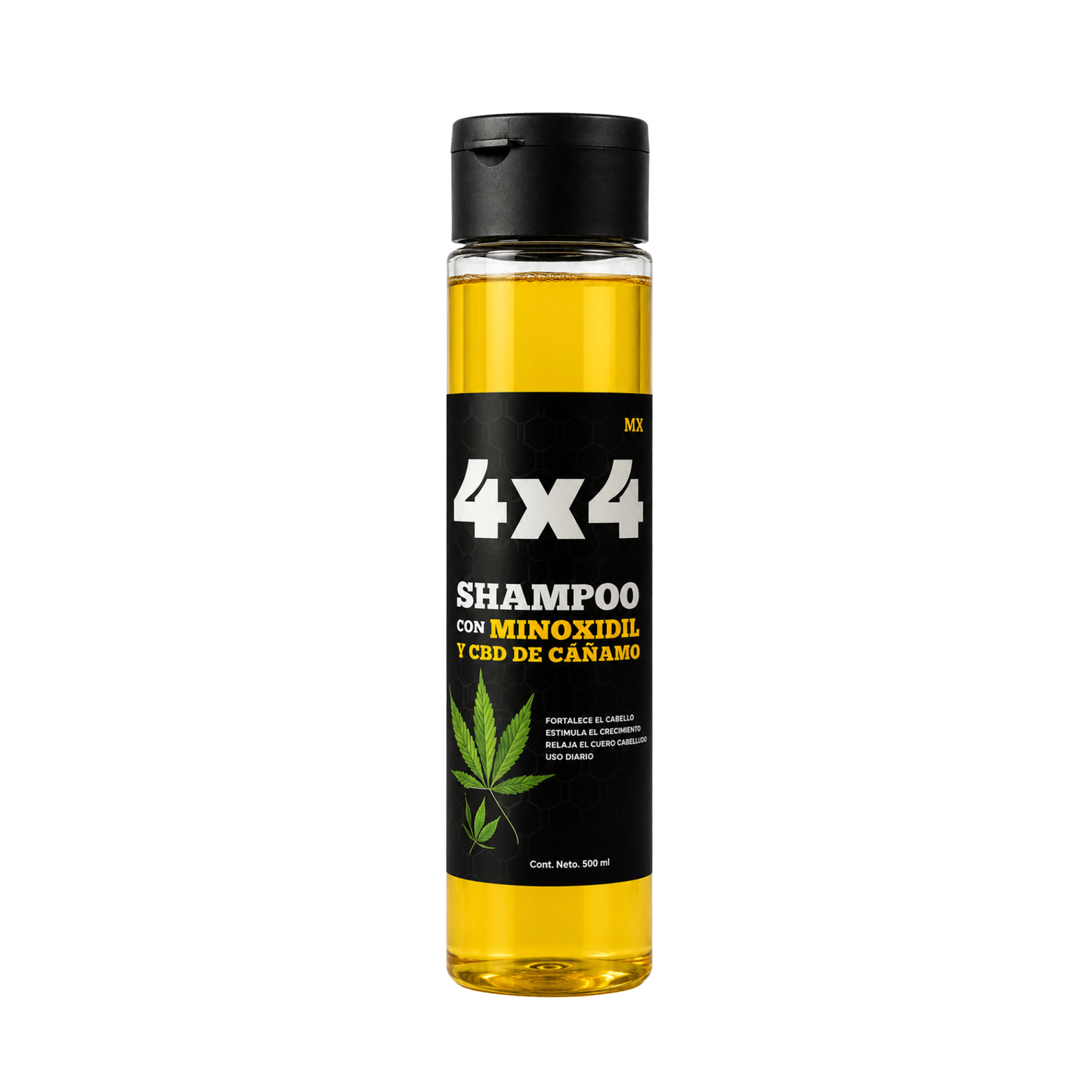 Shampoo De Minoxidil con CBD De Cáñamo | 4x4 500g