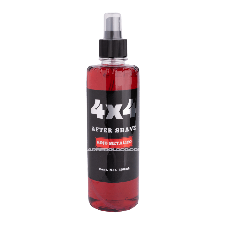 After Shave 4x4 Rojo Metálico 400 ml