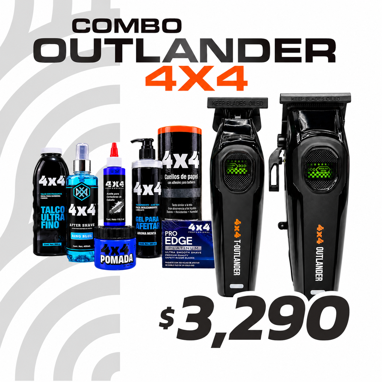 Combo Outlander Black - 4x4 Profesional