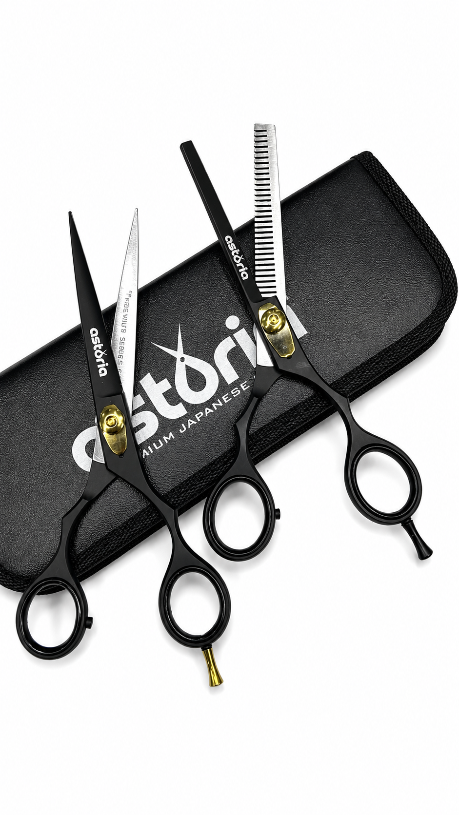 Combo Tijeras Astoria Negro 6.5"