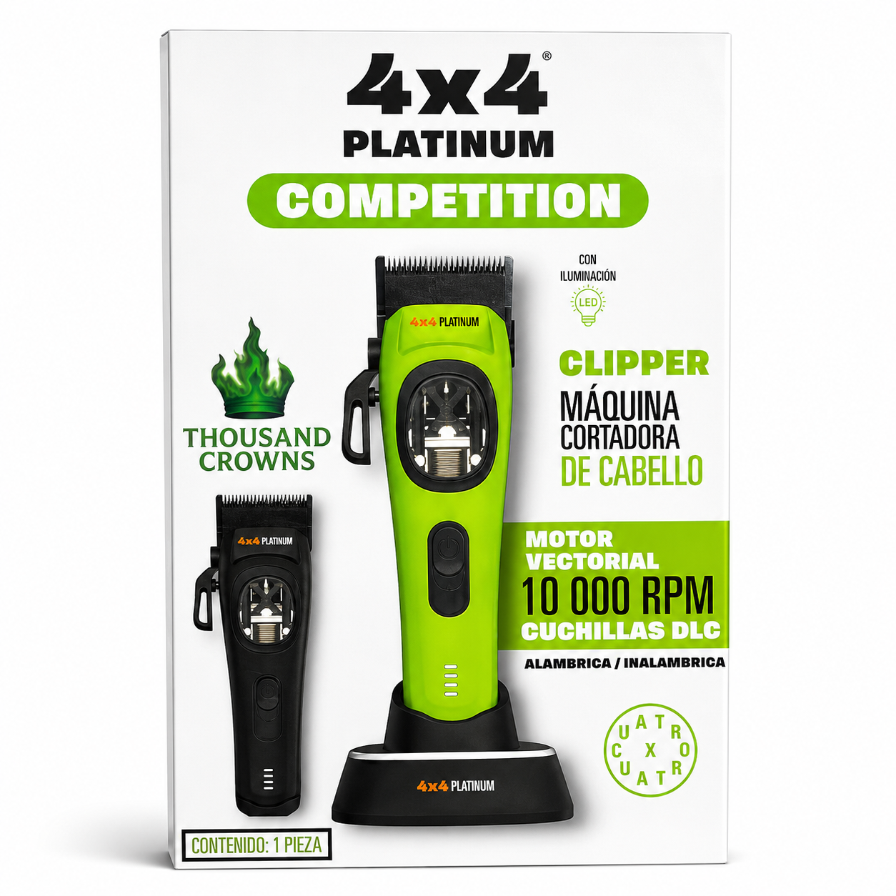 Clipper Platinum COMPETITION 4x4 Verde Motor Vectorial con carcasa extra