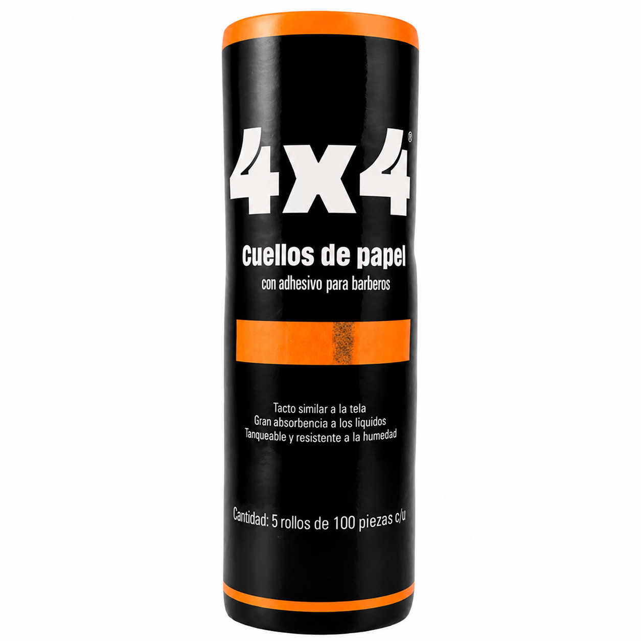 Papel Cuello 4x4 Naranja Paquete c/500 tiras