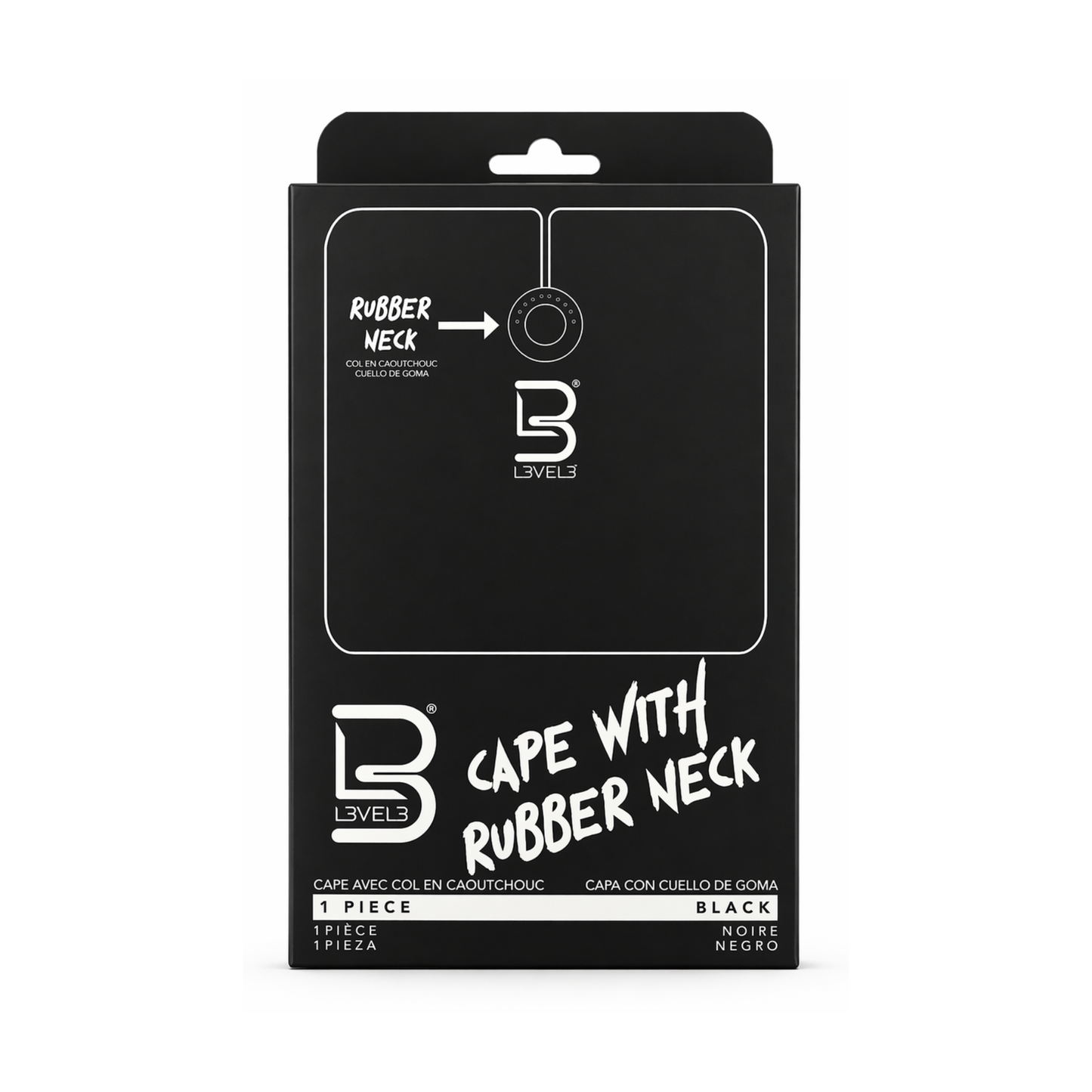 Capa con Cuello de Silicon Black L3VEL3