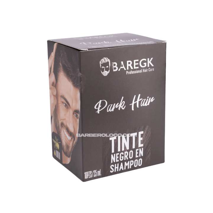 Tinte Negor en Sahmpoo para barba y cabello Baregk