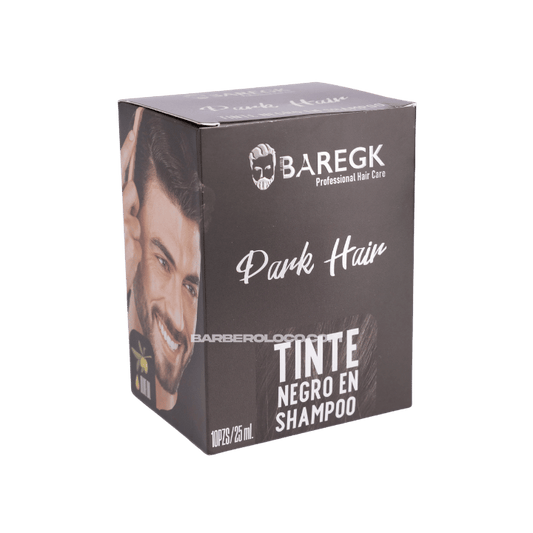 Tinte Negor en Sahmpoo para barba y cabello Baregk