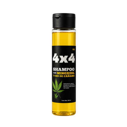 Shampoo De Minoxidil con CBD De Cáñamo | 4x4 500g