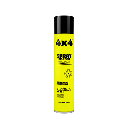Spray Fijador con Árgán y Vitamina E | 4x4 400ml