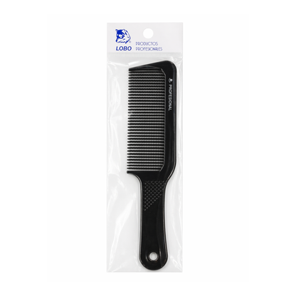 Peine Para Cabello Tipo Flat Top Carbón Lobo