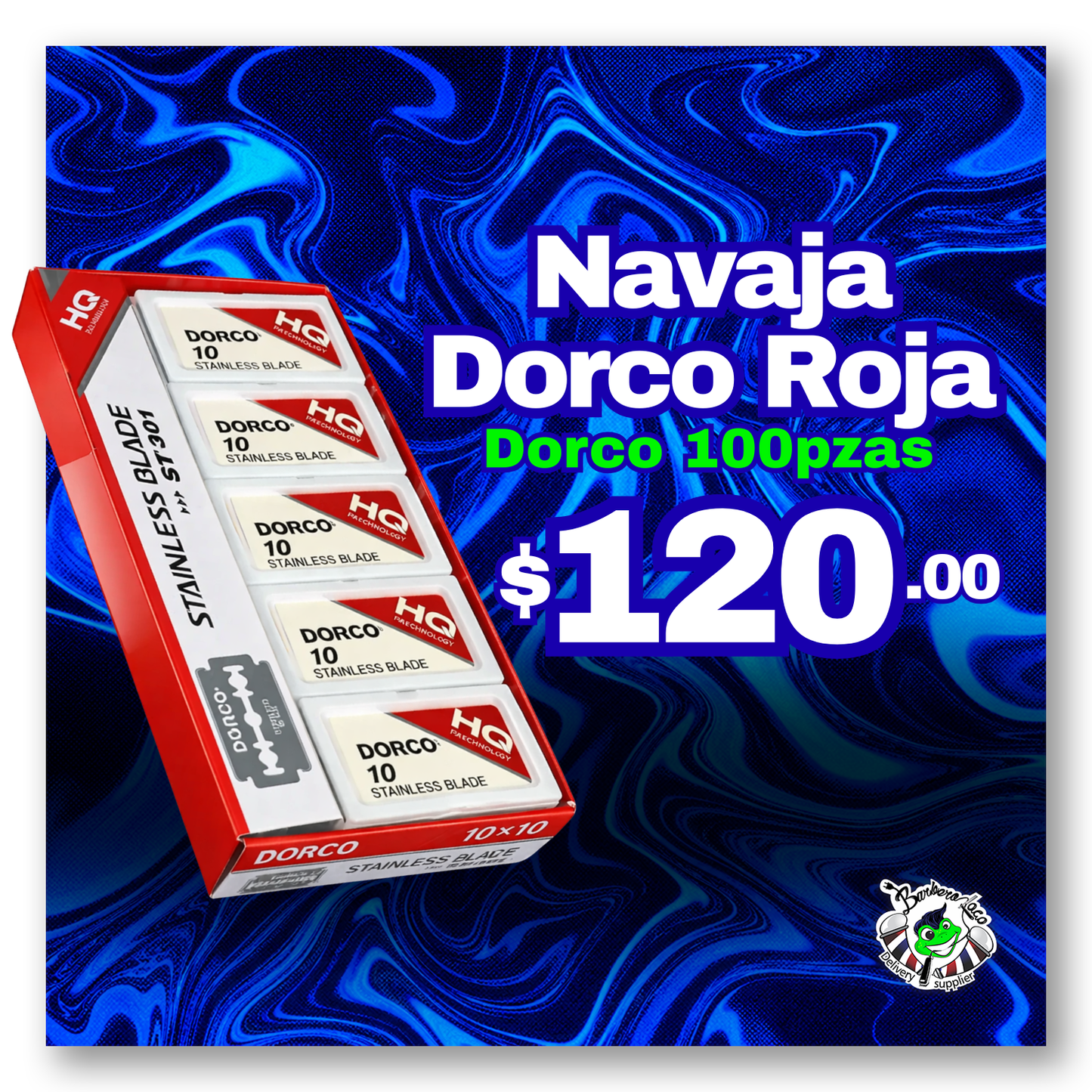 Navaja Dorco Roja C/100 Pzs