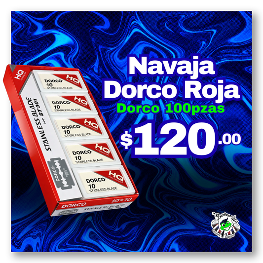 Navaja Dorco Roja C/100 Pzs