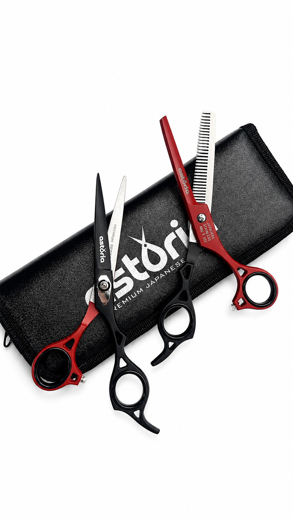 Tijeras Astoria Rojo/Negro 6"