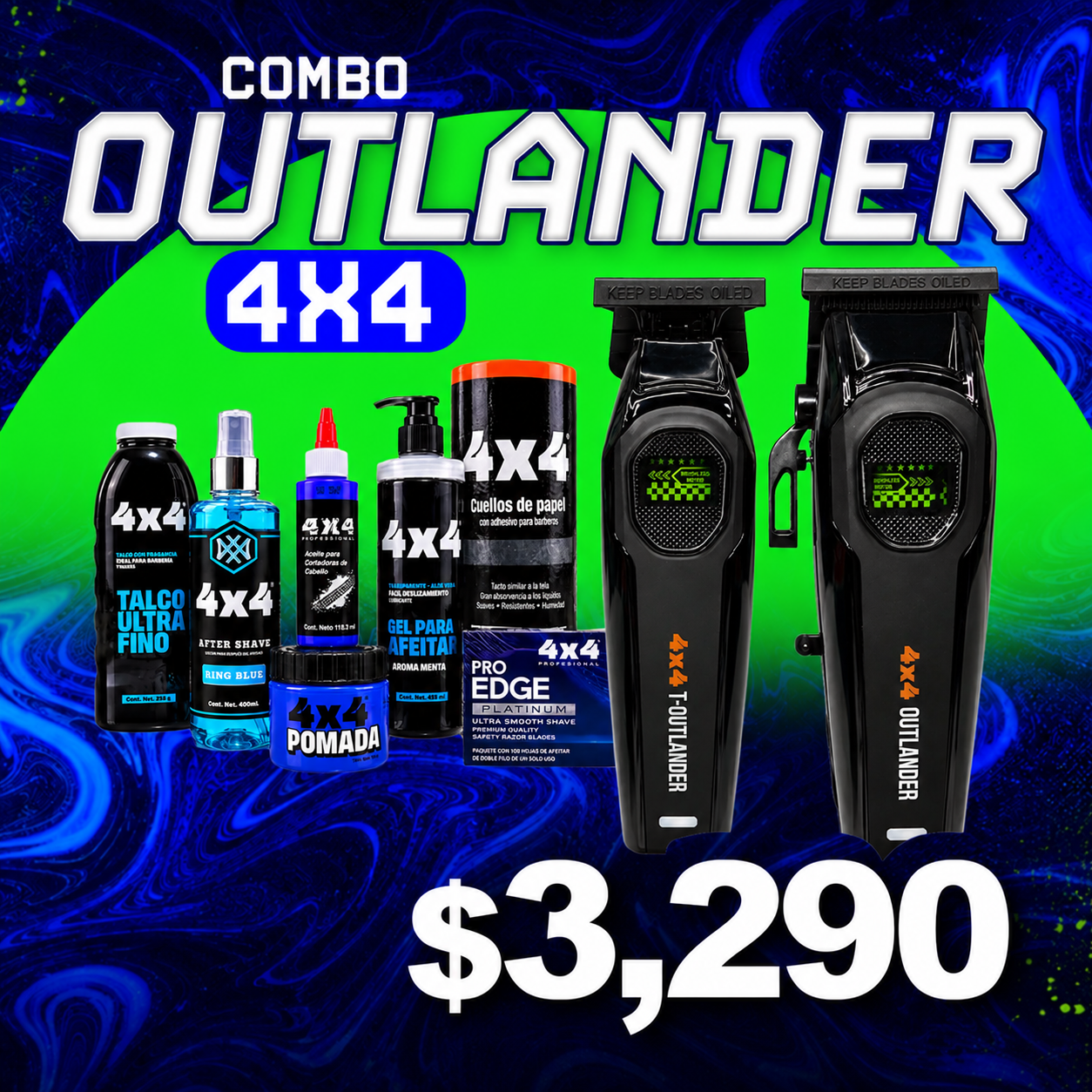 Combo Outlander Black - 4x4 Profesional