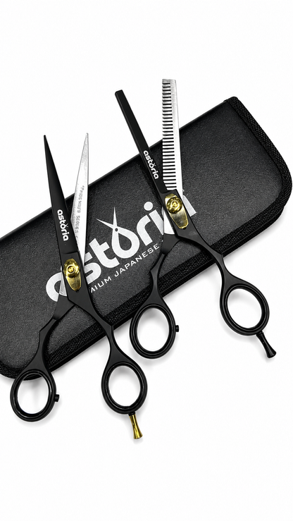 Combo Tijeras Astoria Negras 6.5"
