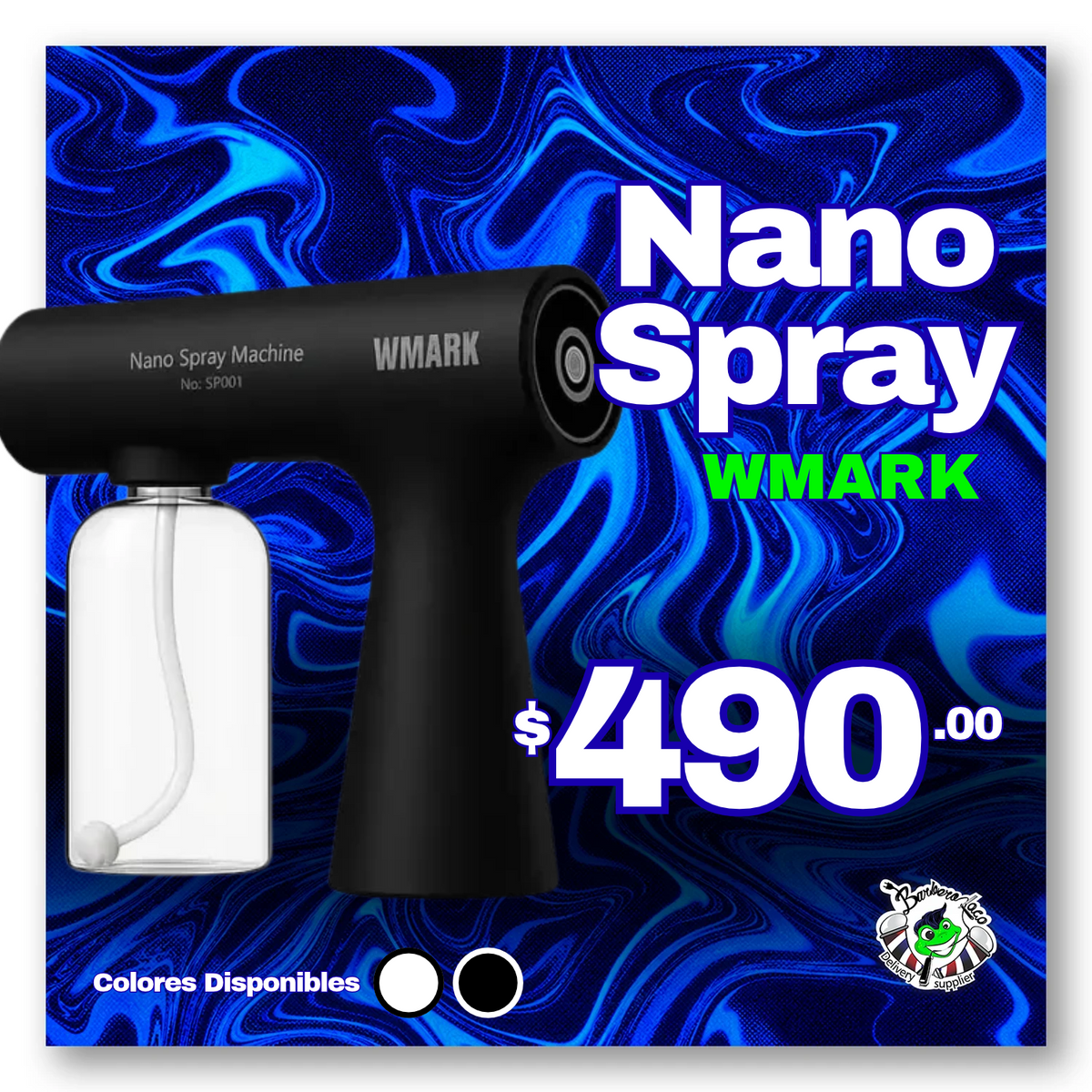 Nano Spray Pulverizador Blanco y Negro