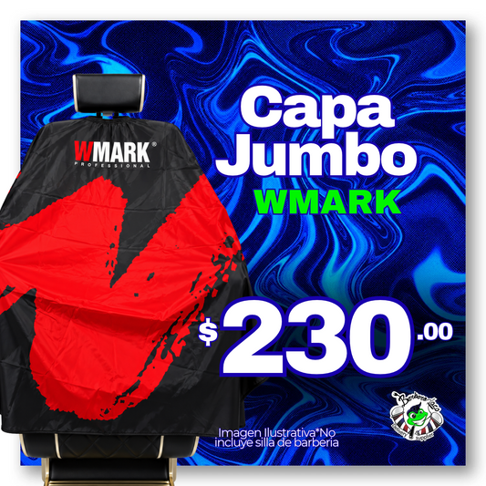 Capa de Corte Adulto JUMBO Black Wmark