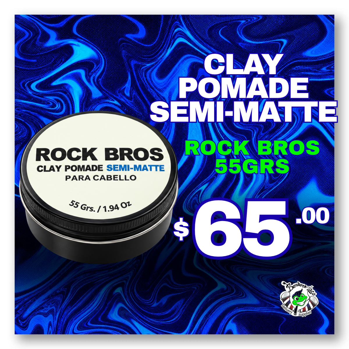 Clay Pomade Semi-Matte 55grs RockBros