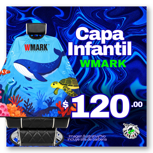 Capa de Corte Infantil Ballena WMARK