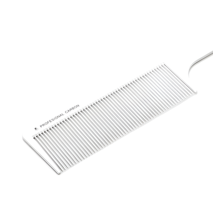 Peine Para Cabello Tipo Flat Top Resistente Al Calor Cerámica/Carbon Blanco