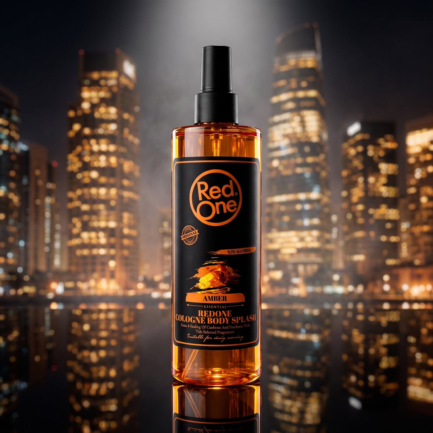 After Shave Splash Amber 400ml RED ONE