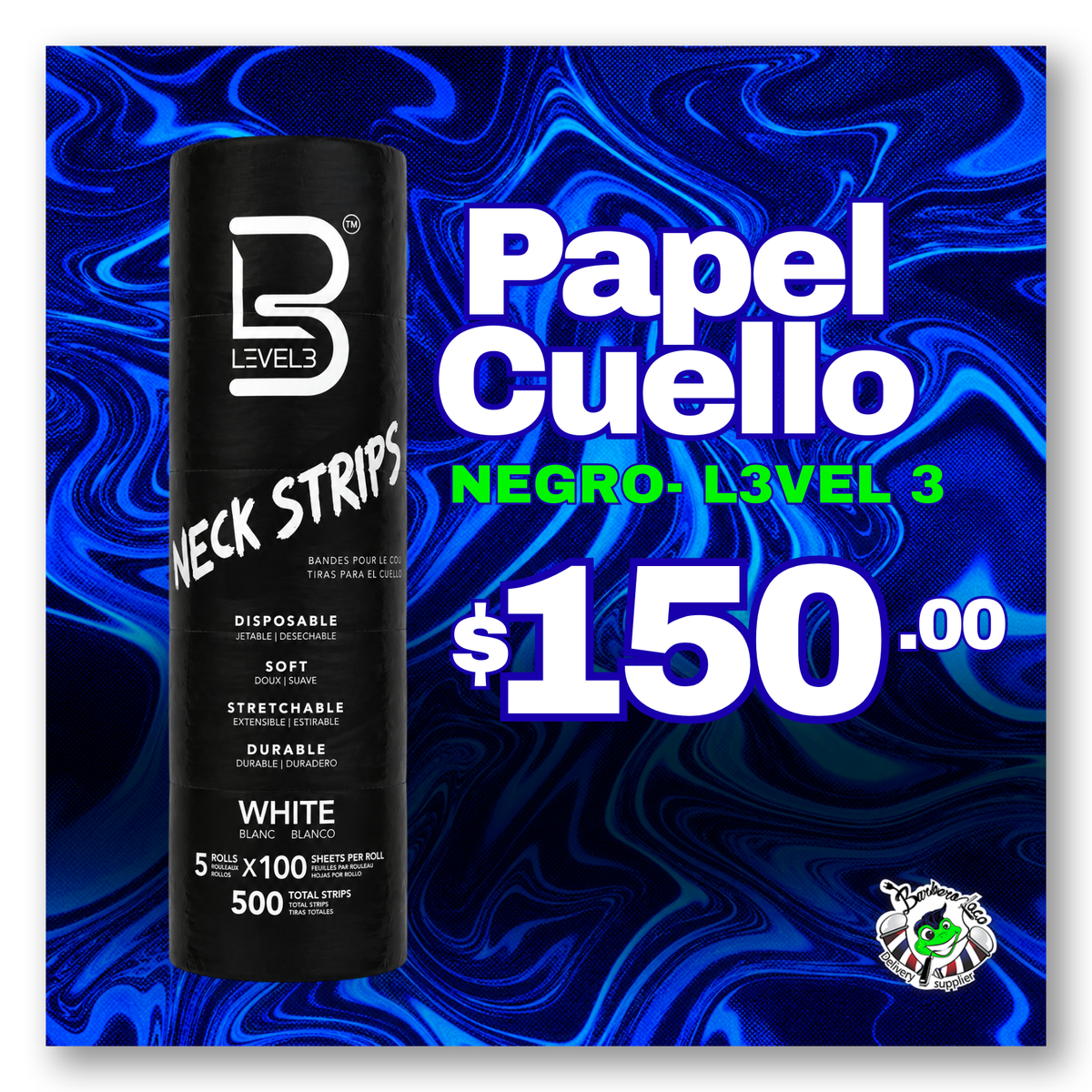 Papel Cuello Negro L3VEL 3