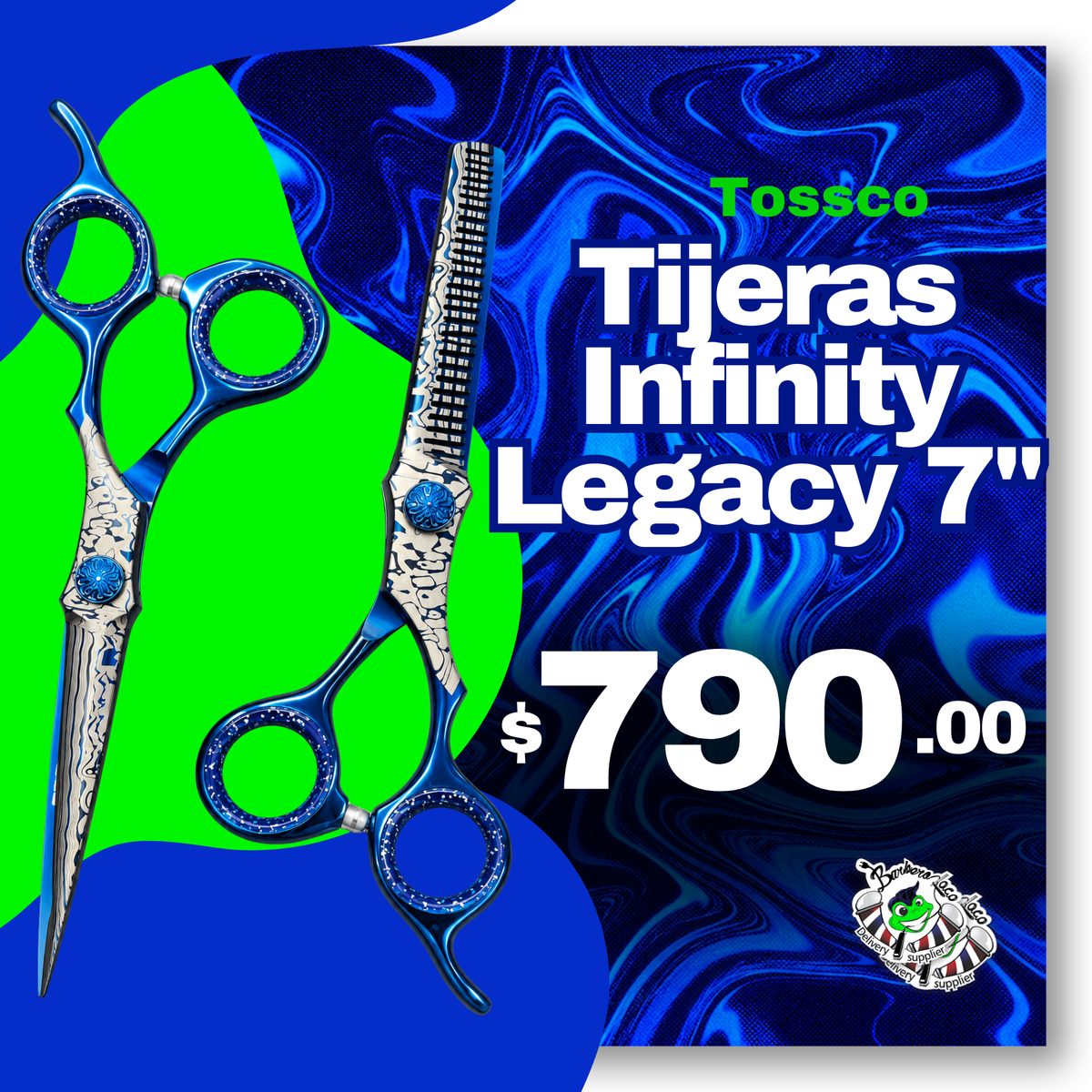 Tijeras Infinity Legacy Azul 7"