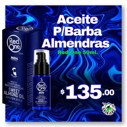 Aceite para Barba Almendras 50ml RED ONE