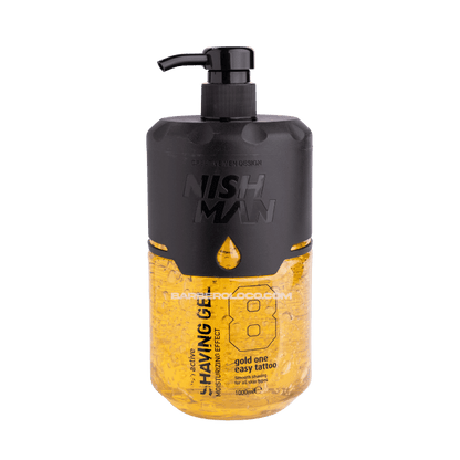 Gel de Afeitar NISHMAN Fresh Active Gold One 8 1000 ml