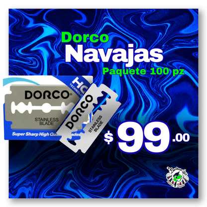 Paquete de Navajas Dorco 100 pz