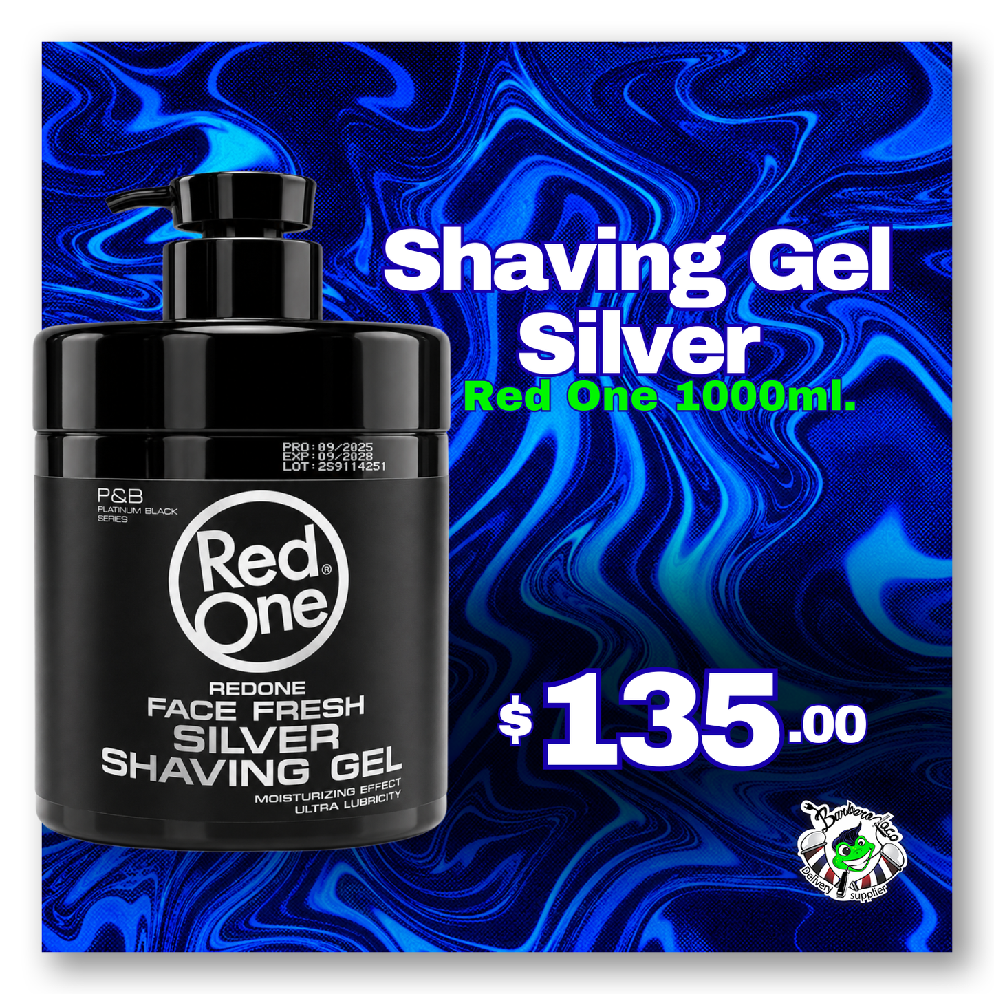 Shaving Gel Silver Red One 1000ml