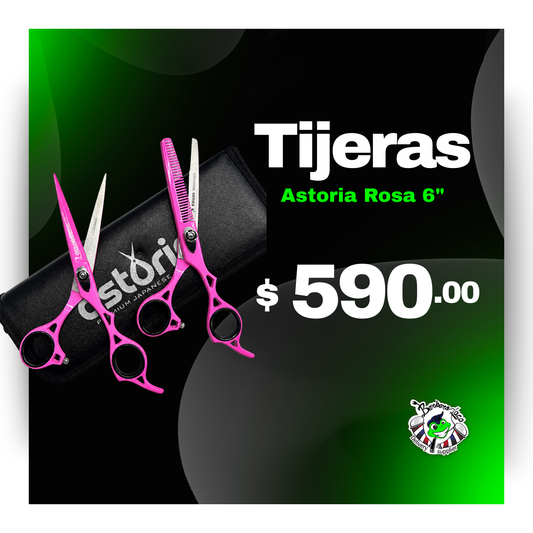TIJERAS ASTORIA ROSA 6"