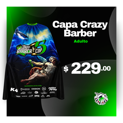 Capa Crazy Barber Cup Tatuaje