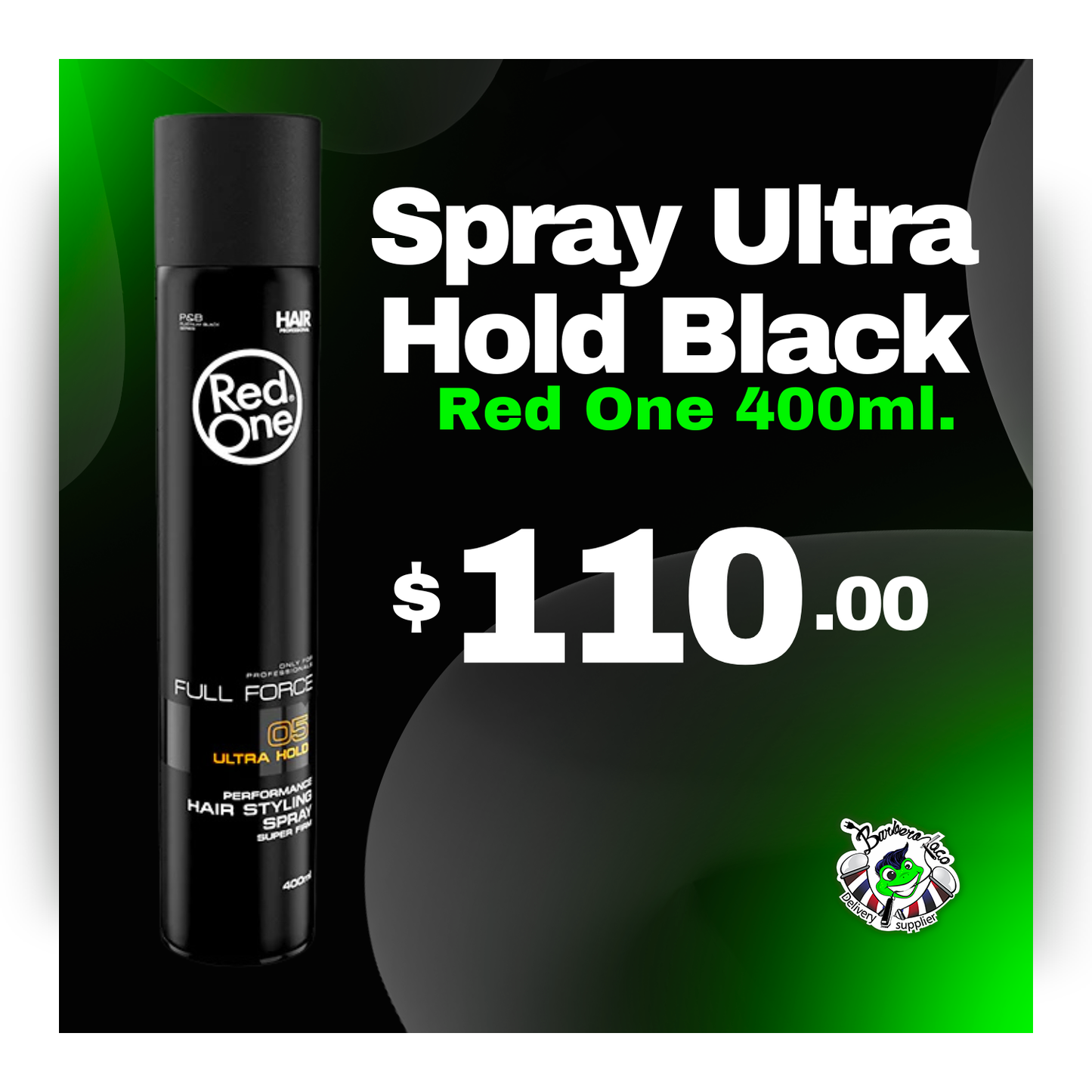 Spray Ultra Hold Black 400ml RED ONE