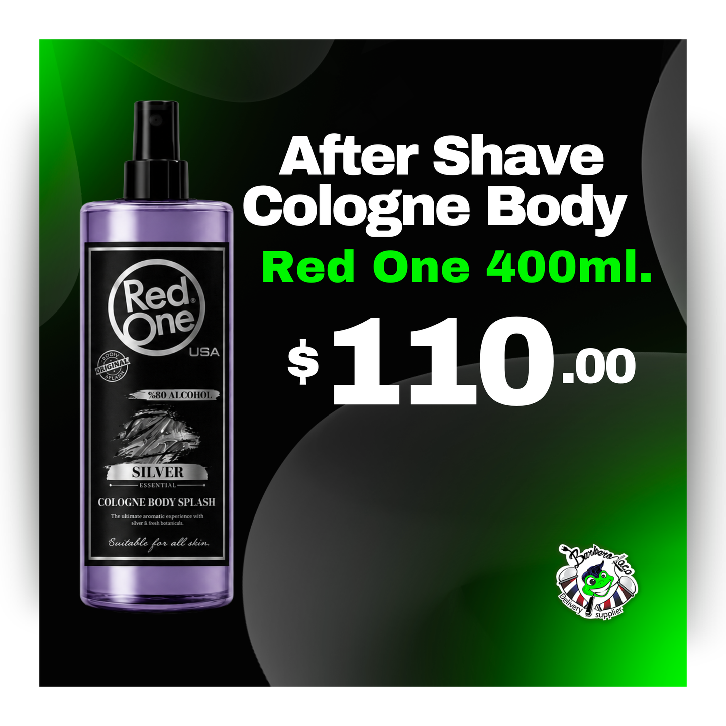 After Shave Spray Silver 400ml RED ONE