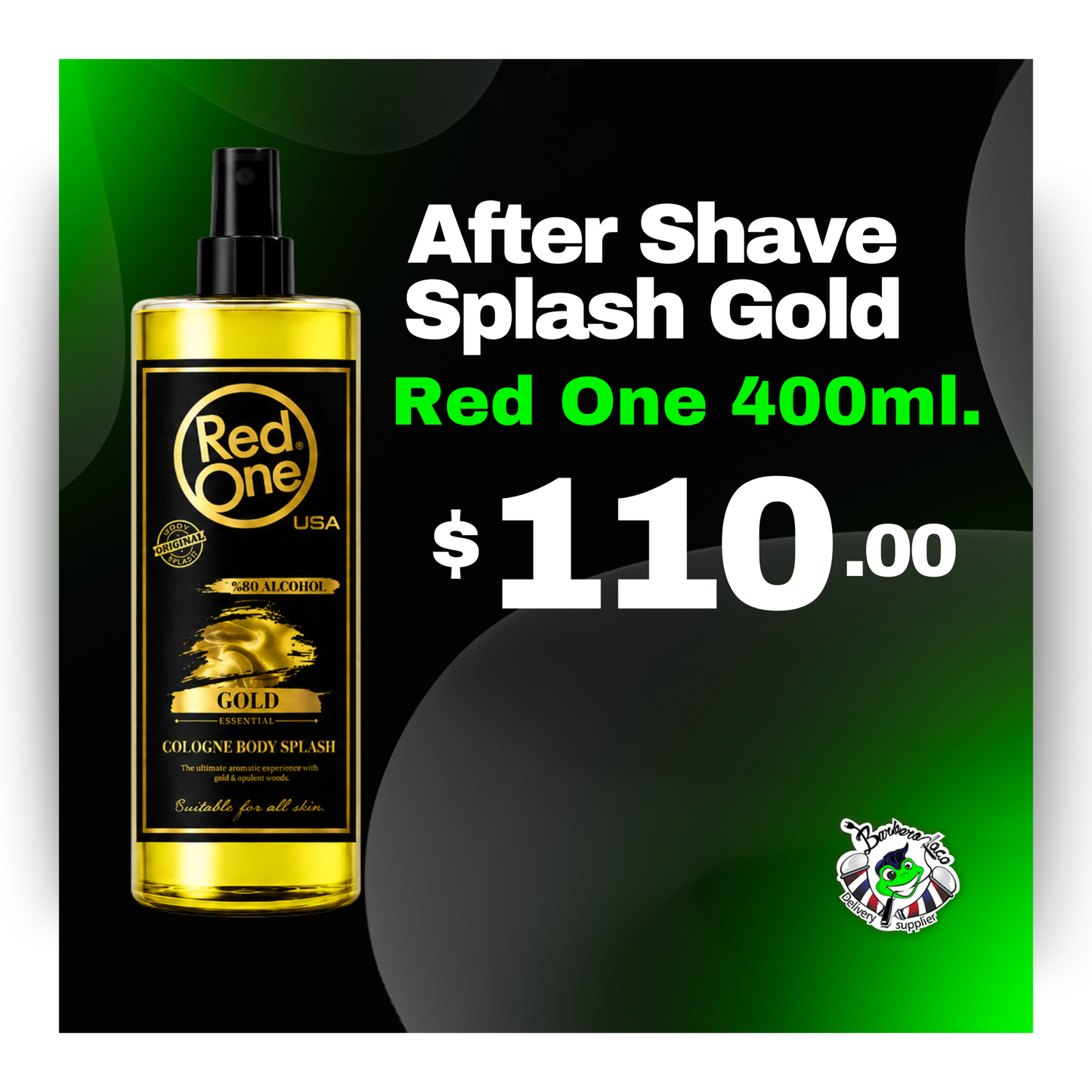 After Shave Splash Gold 400ml RED ONE