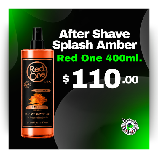 After Shave Splash Amber 400ml RED ONE