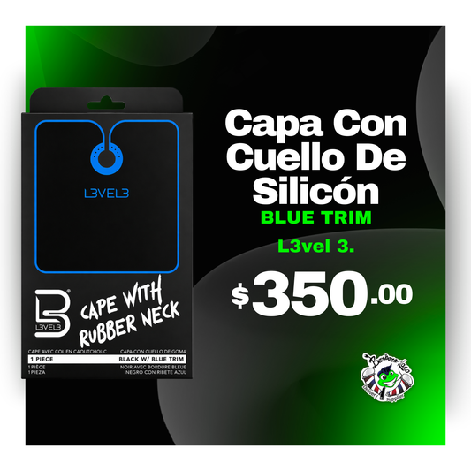 Capa con Cuello de Silicon Blue Trim L3VEL3