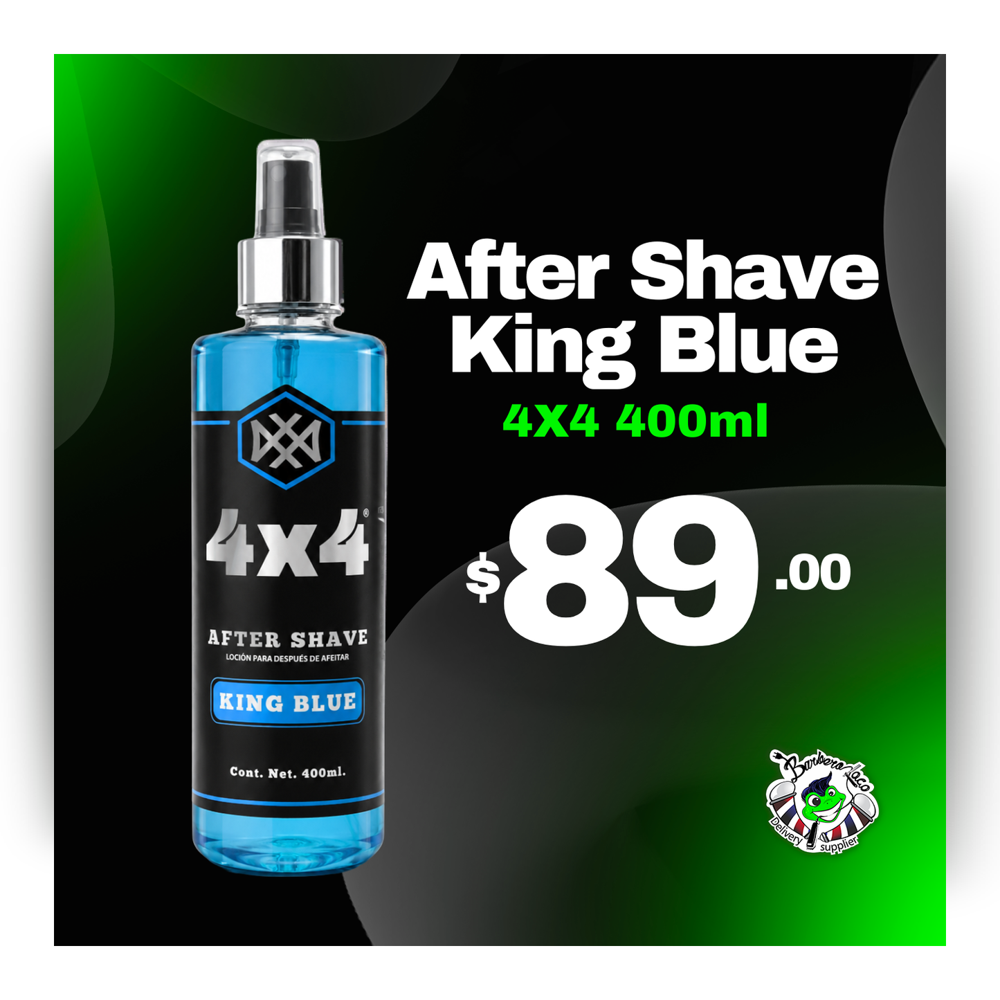 After Shaver King Blue 4x4 400 ml