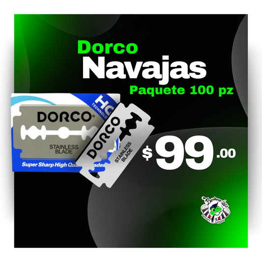 Paquete de Navajas Dorco 100 pz