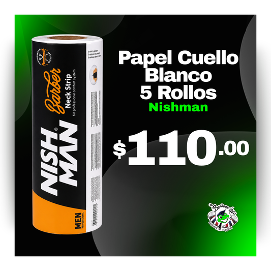 Papel Cuello Blanco NishMan 1 paquete c/500 tiras