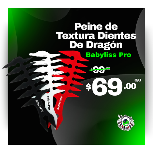Peine de Textura Dientes De Dragón Babyliss Pro