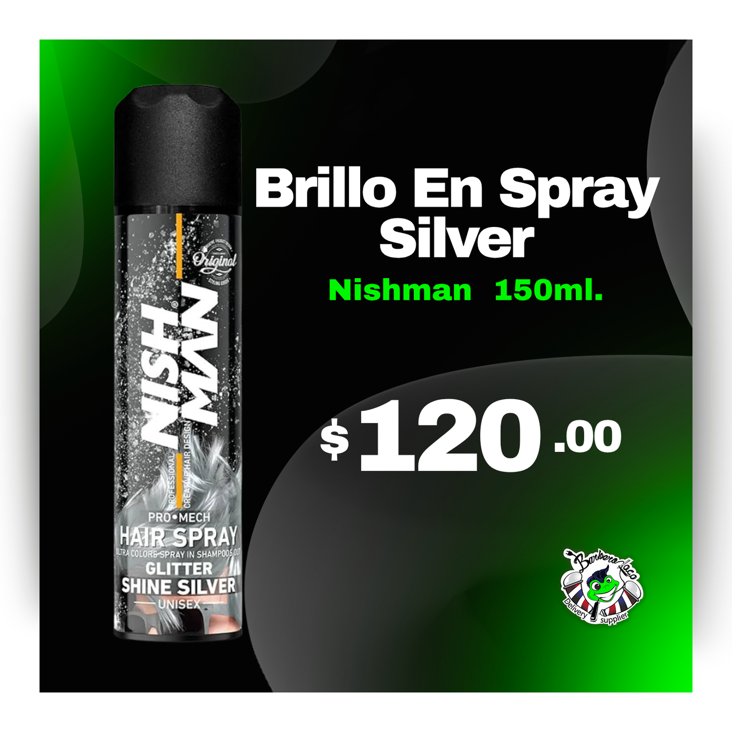 Brillo en Spray NISHMA Silver 150 ml