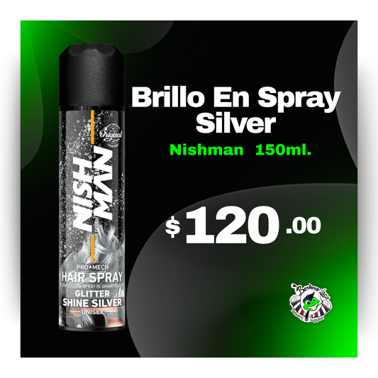 Brillo en Spray NISHMA Silver 150 ml