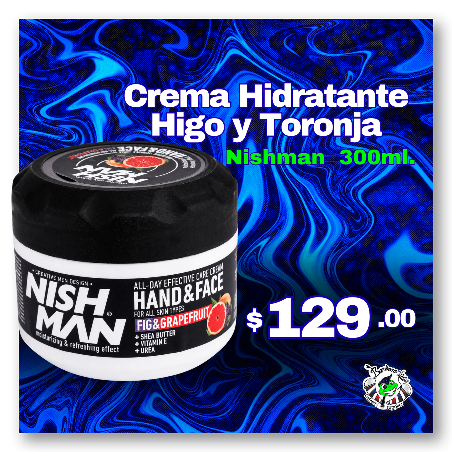 Crema NISHMAN Hidratante Manos y Cara Higo & Toronja de Nishman 300 ml
