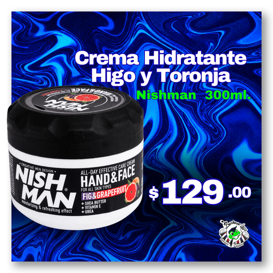 Crema NISHMAN Hidratante Manos y Cara Higo & Toronja de Nishman 300 ml