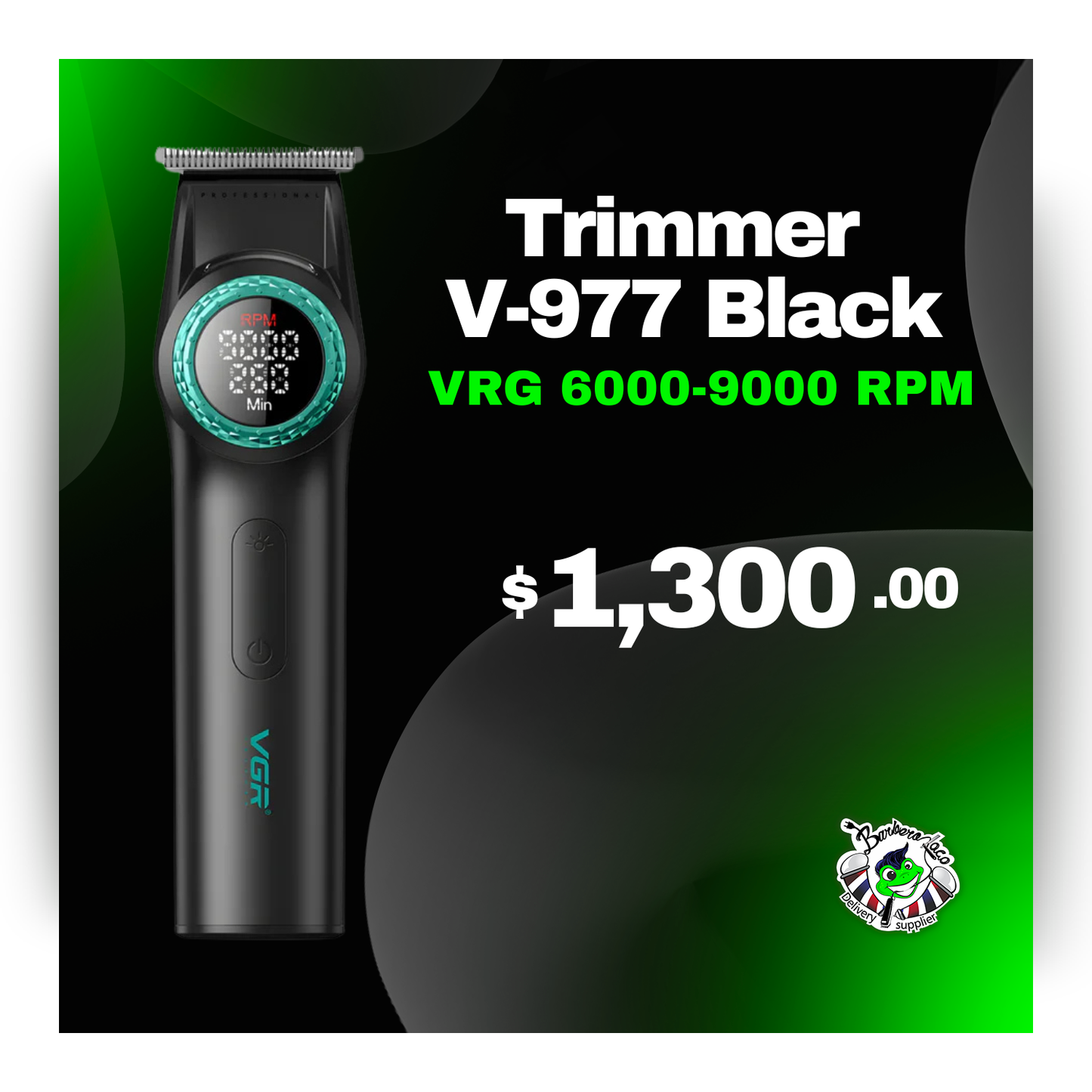 Trimmer VGR V-977 6000 - 8000 RPM Black