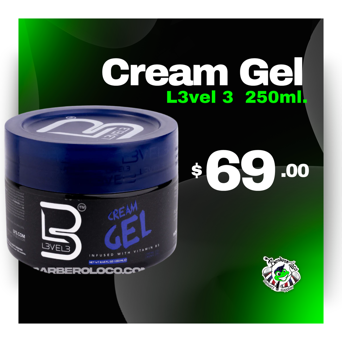 Cream Gel L3VEL 3 250 ml