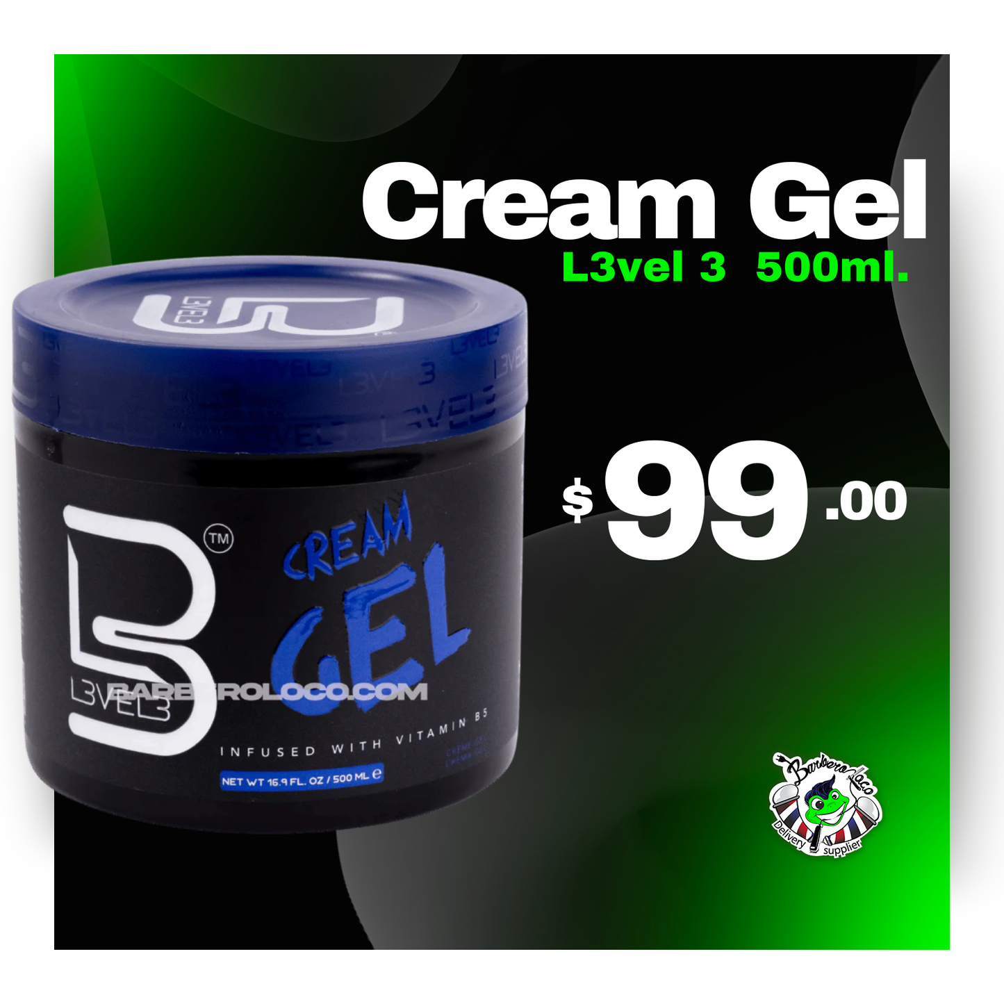 Cream Gel L3VEL 3 500ml