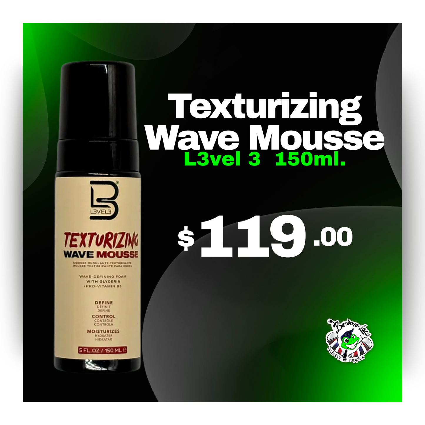 TEXTURIZING WAVE  MOUSSE 150ML L3VEL3