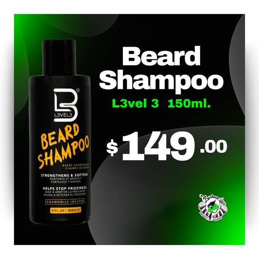 BEARD SHAMPOO 150ML L3VEL 3