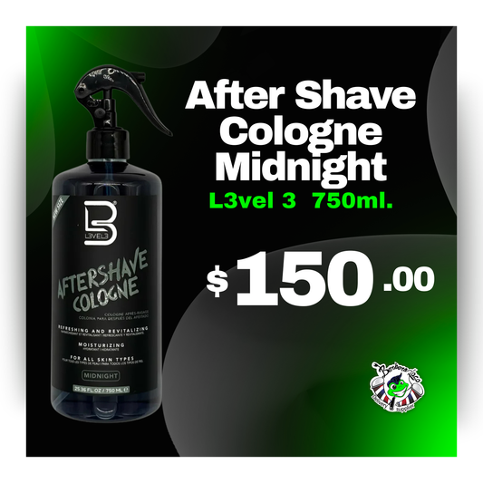 After Shave Cologne Midnight L3VEL3 750 ml